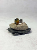 Moss Agate & Carnelian Ring