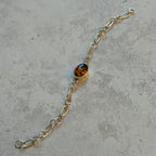 Moss Agate & Carnelian Bracelet