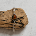 Moss Agate & Carnelian Bracelet